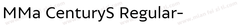 MMa CenturyS Regular字体转换